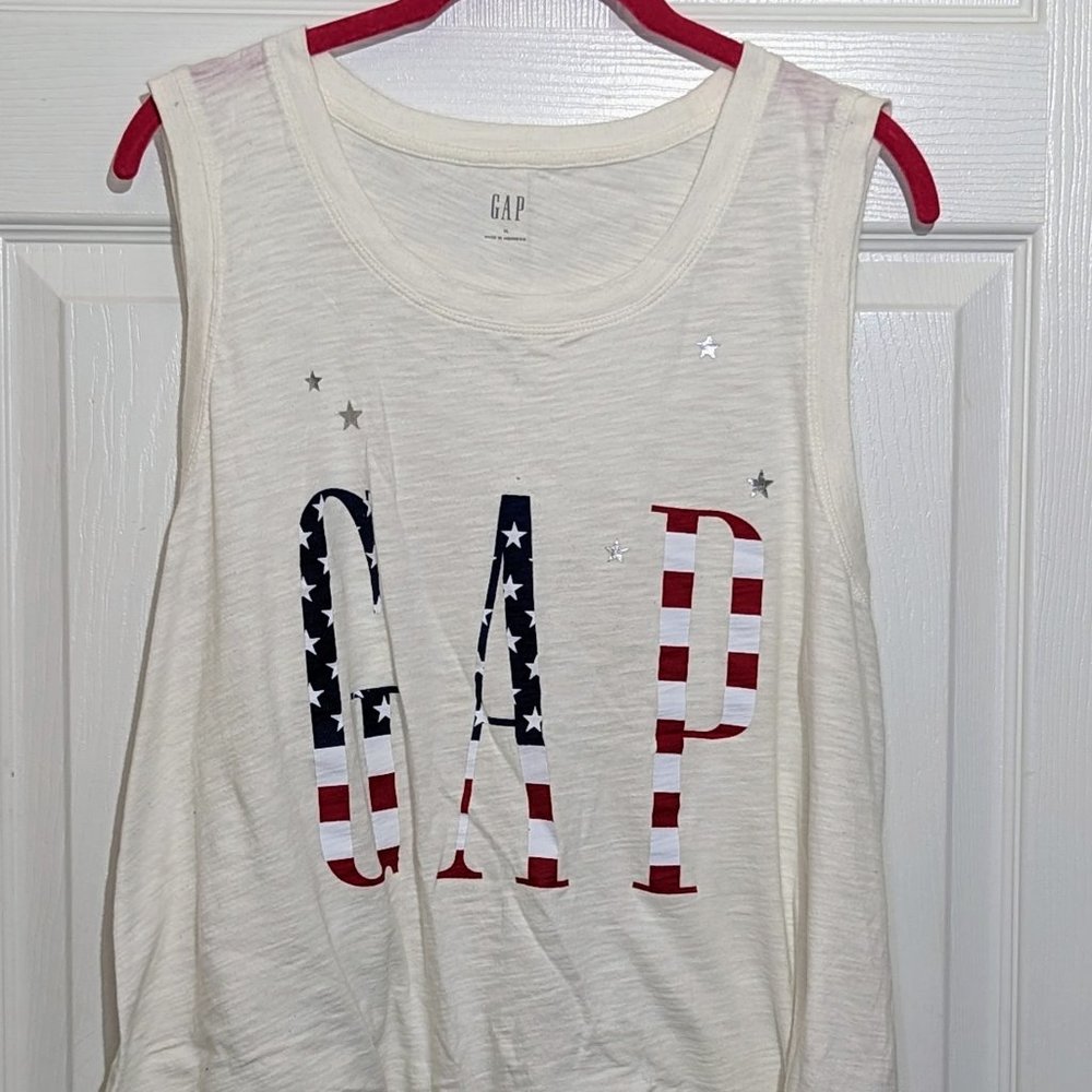 Gap Women's Americana Logo Tank Top, XL
